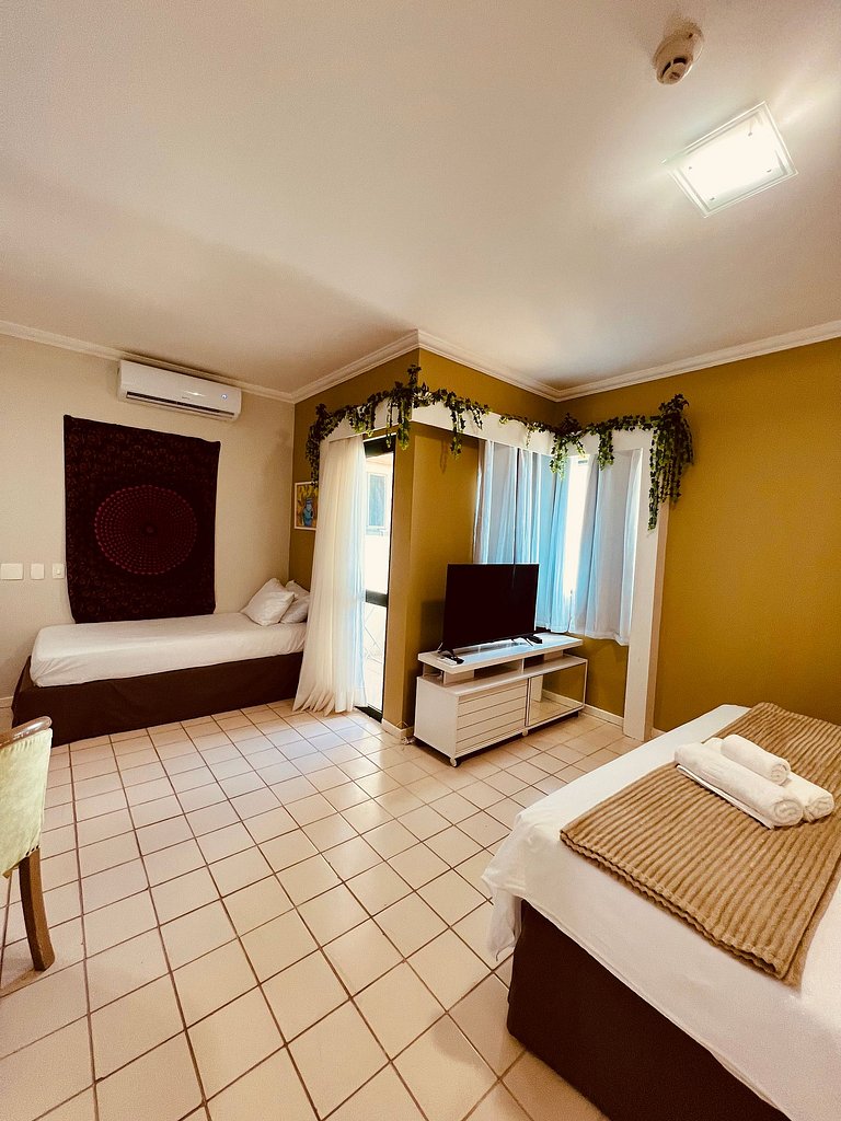 Apartamento Beira Mar Pé na areia - 1008