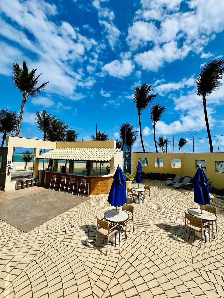 Apartamento Beira Mar Pé na areia