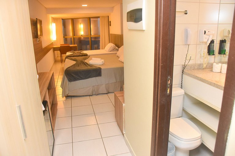 Flat de Luxo Beira Mar - Beach Class Executive 105