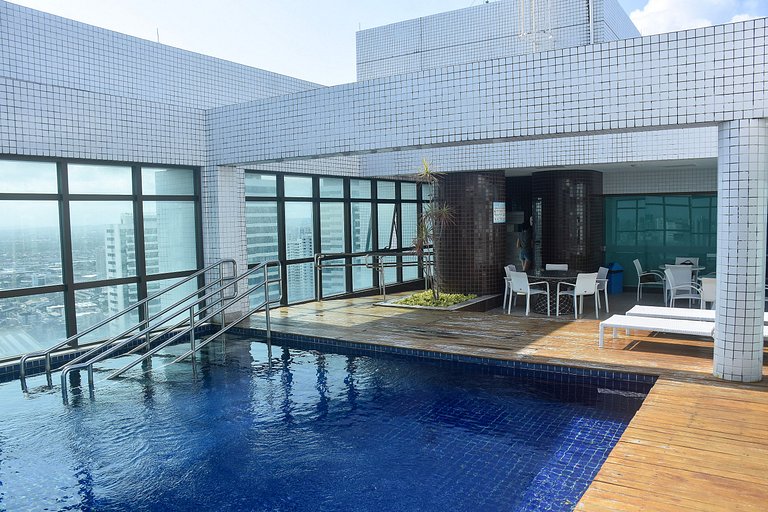 Flat Conforto - Beach Class Boa Viagem - 2704 B