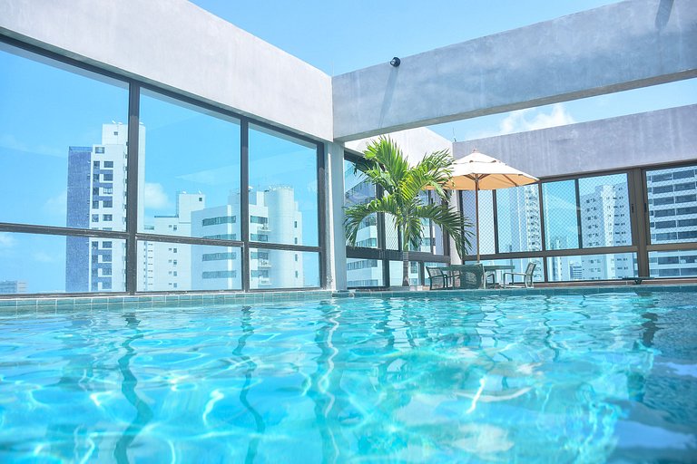 Flat em Boa Viagem Luxo - Roof 304