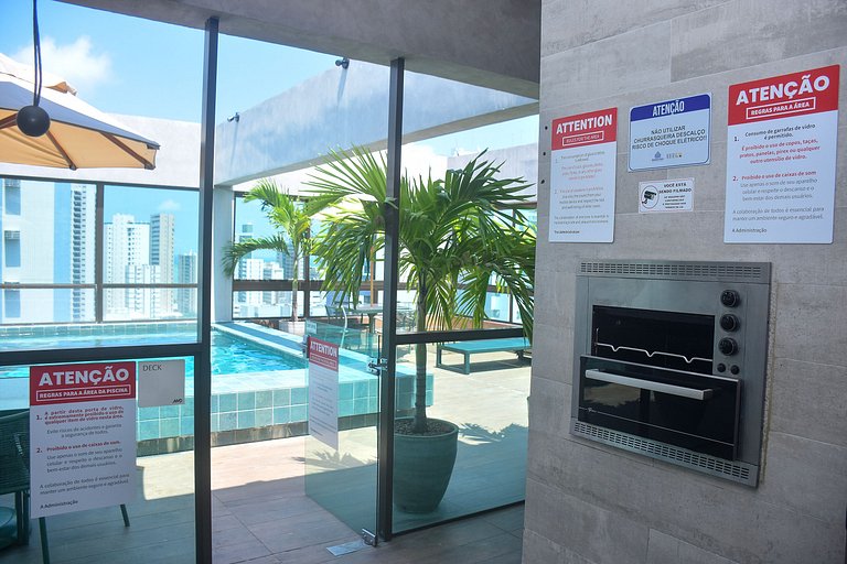 Flat Completo Conforto em Boa Viagem - Rooftop 304