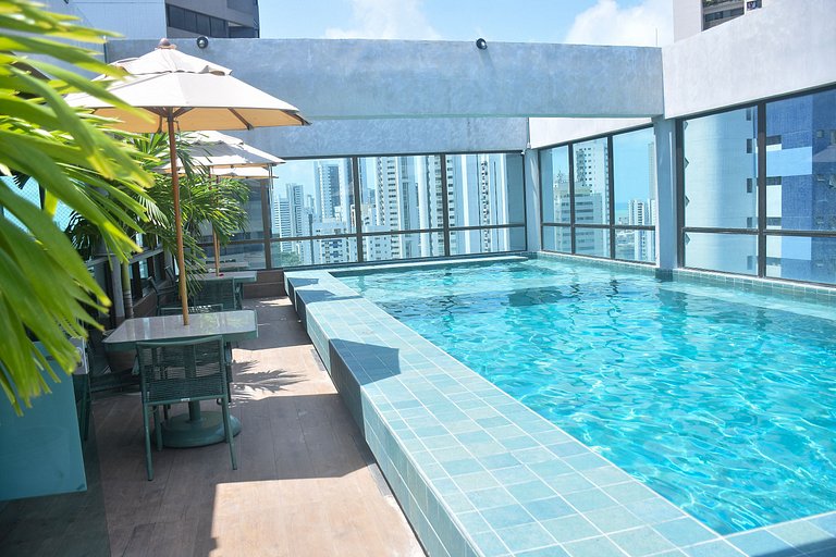 Flat em Boa Viagem Luxo - Roof 304