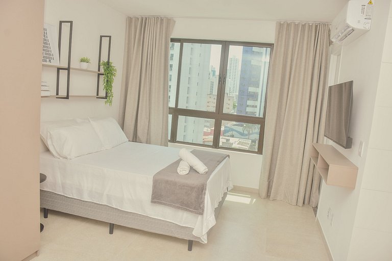 Flat Boa Viagem + Coworking | 5 min do aeroporto