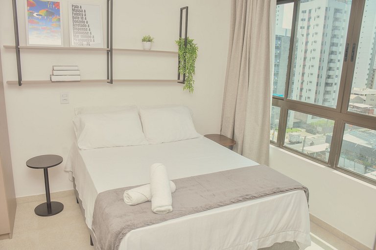 Flat Boa Viagem + Coworking | 5 min do aeroporto