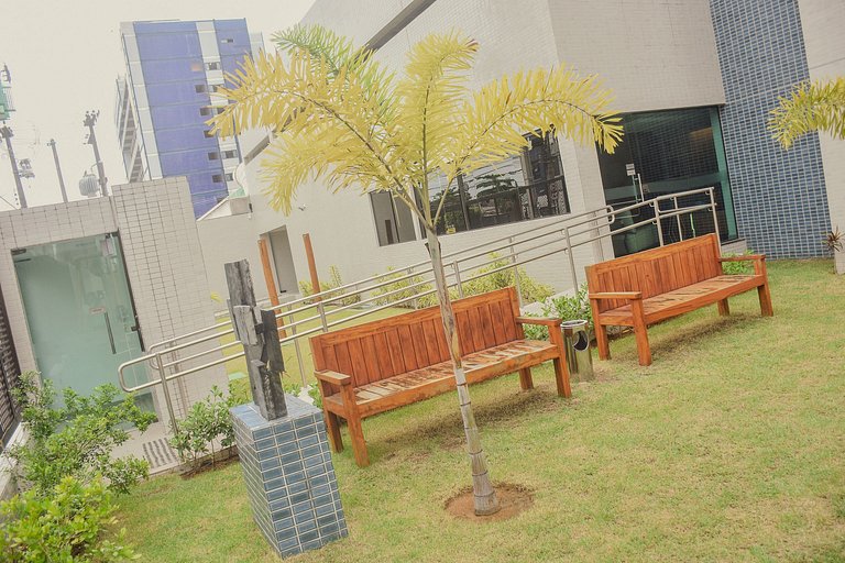 Flat Boa Viagem + Coworking | 5 min do aeroporto