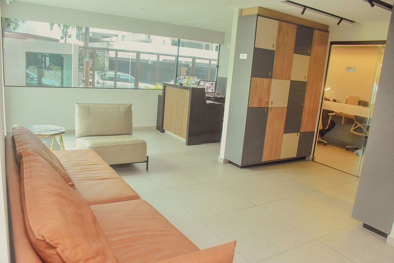 Flat Boa Viagem + Coworking | 5 min do aeroporto