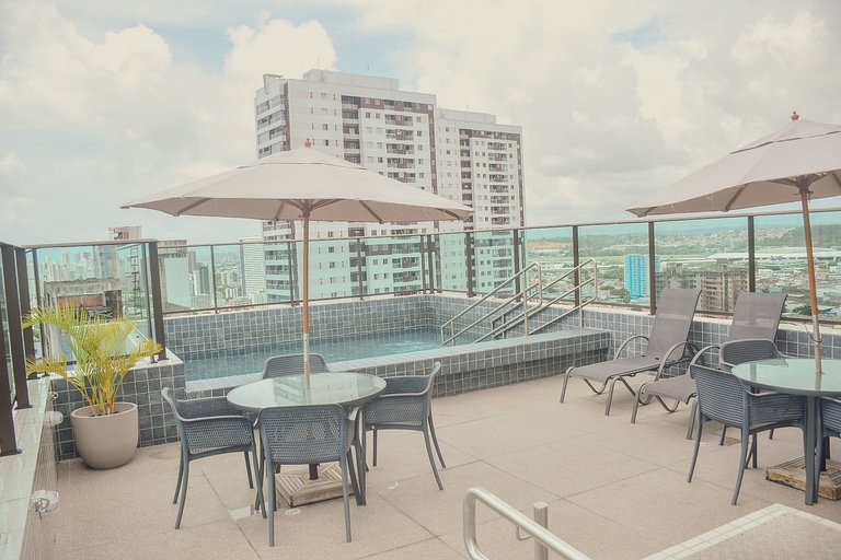 Flat Boa Viagem + Coworking | 5 min do aeroporto