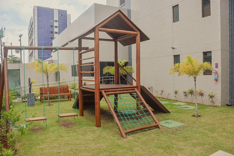 Flat Boa Viagem + Coworking | 5 min do aeroporto