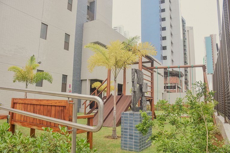 Flat Boa Viagem + Coworking | 5 min do aeroporto