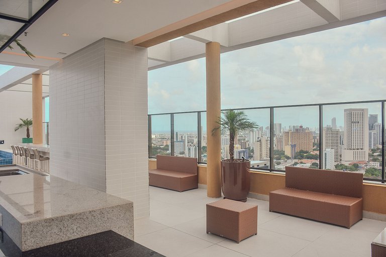 Apartamento no Derby - 3 min Polo Médico do Recife