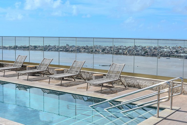 Flat Luxuoso Vista para o Recife - Cais 514