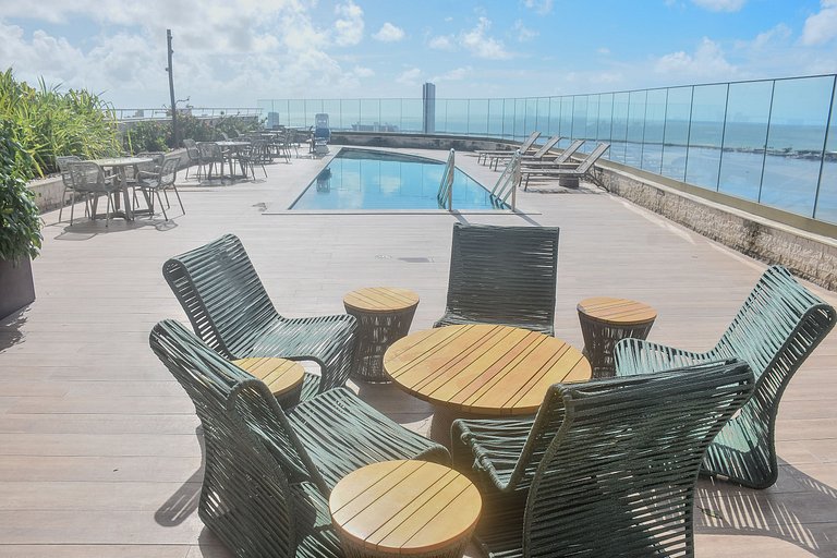 Flat Luxuoso Vista para o Recife - Cais 514