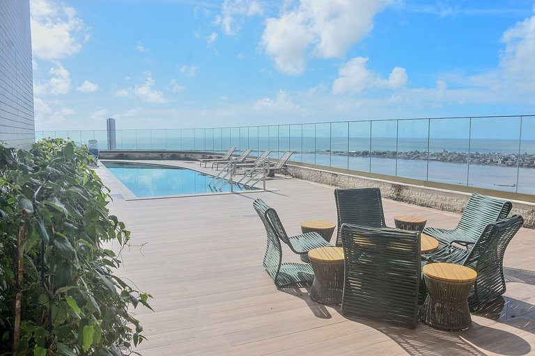 Flat Luxuoso Vista para o Recife - Cais 514