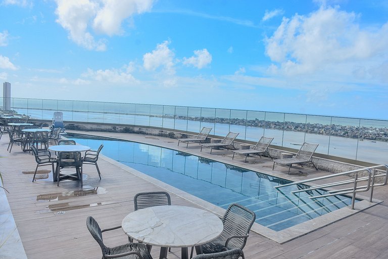 Flat Luxuoso Vista para o Recife - Cais 514