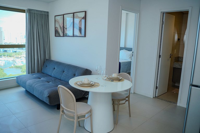 Flat Completo - Vista para o Recife - Cais 1708