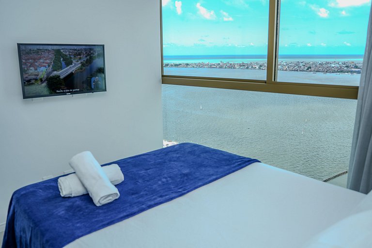 Flat Completo - Vista para o Recife - Cais 1708