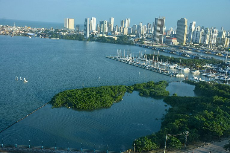 Flat Completo - Vista para o Recife - Cais 1708