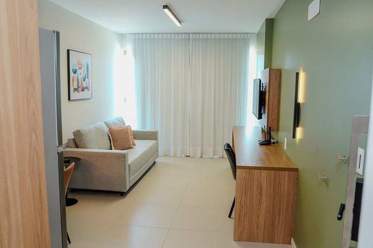Flat Completo - Vista para o Recife - Cais 1011