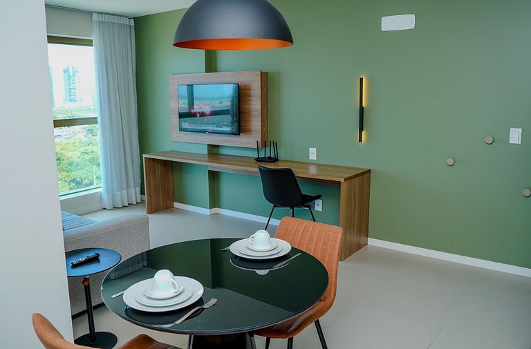 Flat Completo - Vista para o Recife - Cais 1011