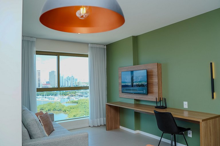 Flat Completo - Vista para o Recife - Cais 1011