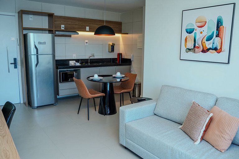 Flat Completo - Vista para o Recife - Cais 1011