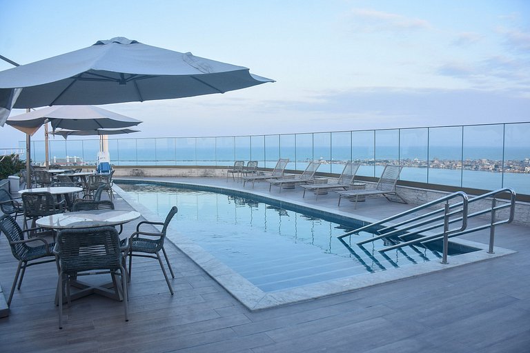 Flat Completo - Vista para o Recife - Cais 1011