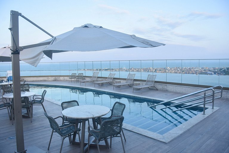 Flat Completo - Vista para o Recife - Cais 1011