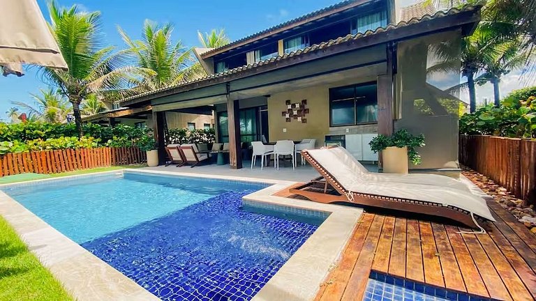 Bangalô Pé na Areia com Piscina Privativa