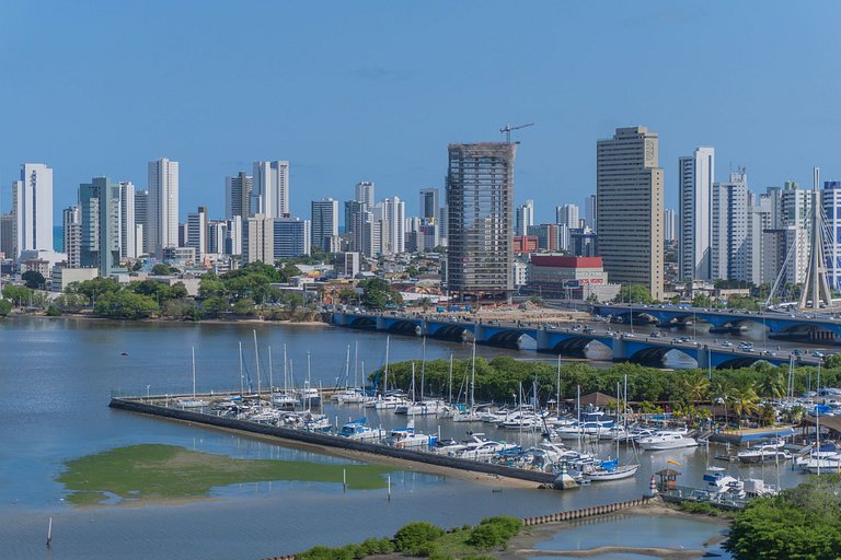 Apartamento em Recife Vista MAR - Cais 1409