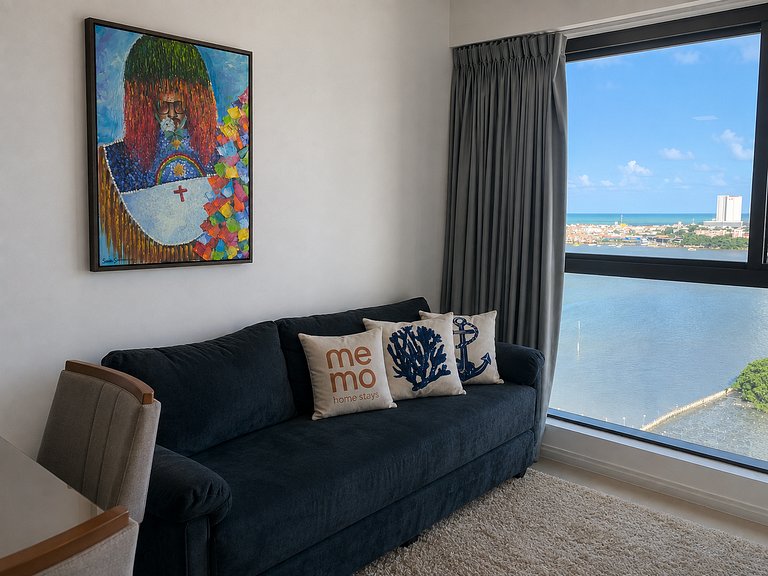 Apartamento em Recife Vista MAR - Cais 1409