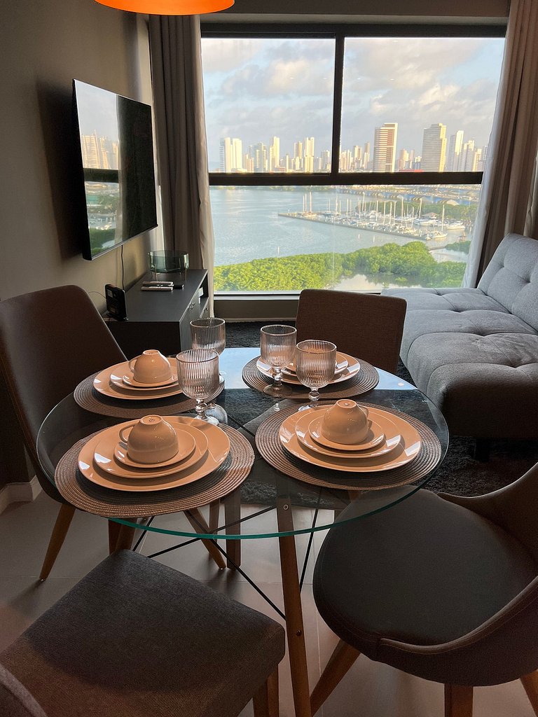 Apartamento em Recife Vista MAR - Cais 1308