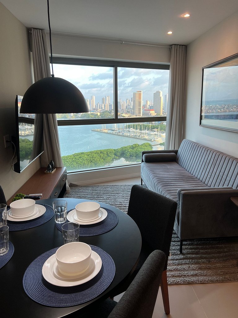 Apartamento em Recife Vista MAR - Cais 1506