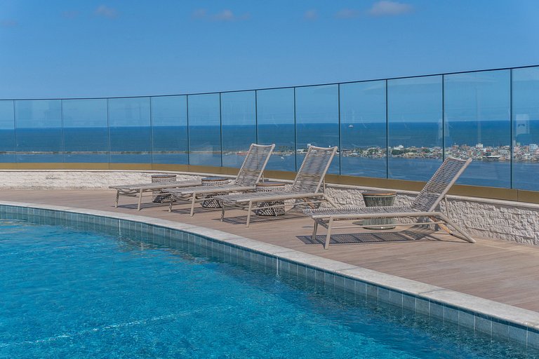 Apartamento em Recife Vista MAR - Cais 1506