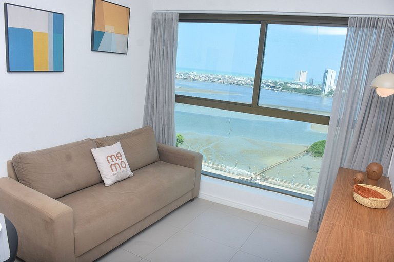 Vista mar - Flat Parque do Cais 1210