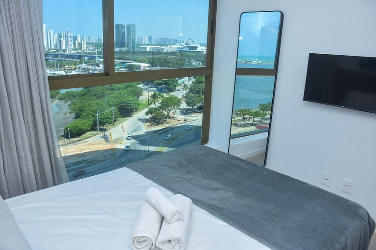 Vista mar - Flat Parque do Cais 1210