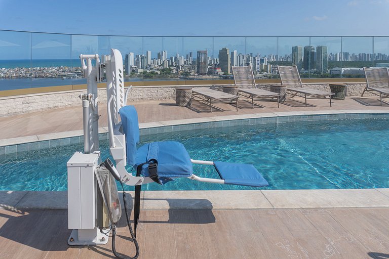 Vista mar - Flat Parque do Cais 1210